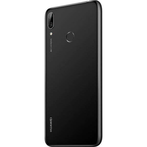 Smartphone Huawei Y7 (2019), 6.26 inch IPS, Octa Core, 32GB, 3GB RAM, Dual SIM, 4G, 3-Camere, Midnight Black