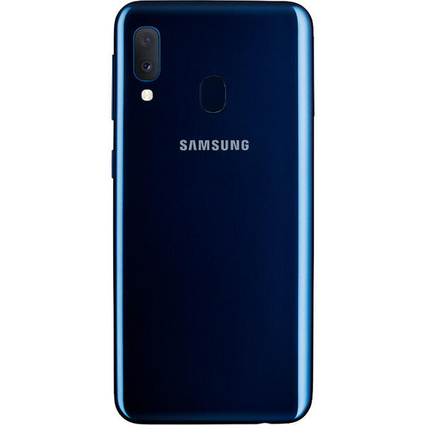Smartphone Samsung Galaxy A20e (2019), 5.8 inch Infinity-V Display, 32GB, 3GB RAM, Dual SIM, 4G, 3-Camere, NFC, Blue