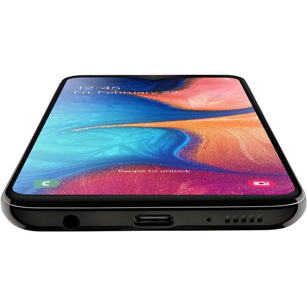 Smartphone Samsung Galaxy A20e (2019), 5.8 inch Infinity-V Display, 32GB, 3GB RAM, Dual SIM, 4G, 3-Camere, NFC, Black