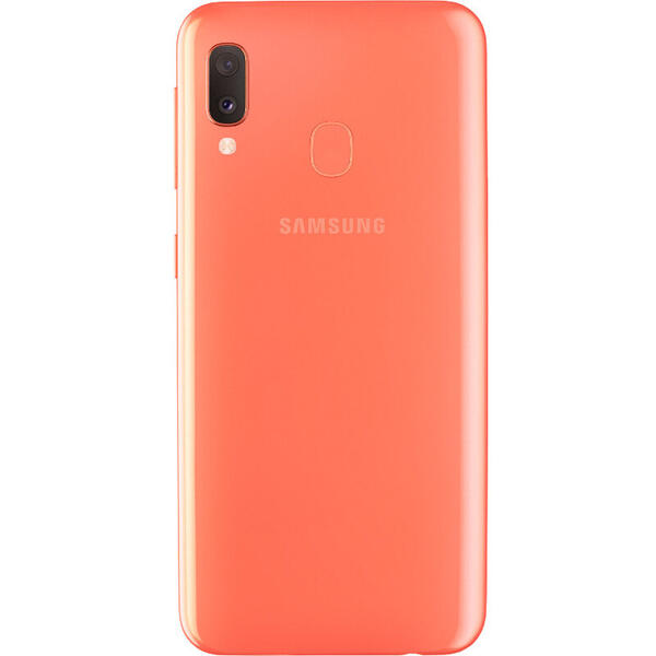 Smartphone Samsung Galaxy A20e (2019), 5.8 inch Infinity-V Display, 32GB, 3GB RAM, Dual SIM, 4G, 3-Camere, NFC, Coral