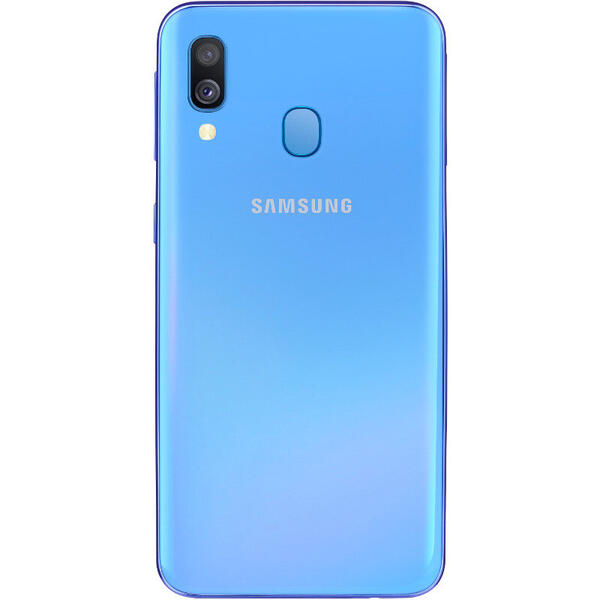 Smartphone Samsung Galaxy A40 (2019), 5.9 inch Super AMOLED, Octa Core, 64GB, 4GB RAM, Dual SIM, 4G, 3-Camere, Fast Charge, Blue