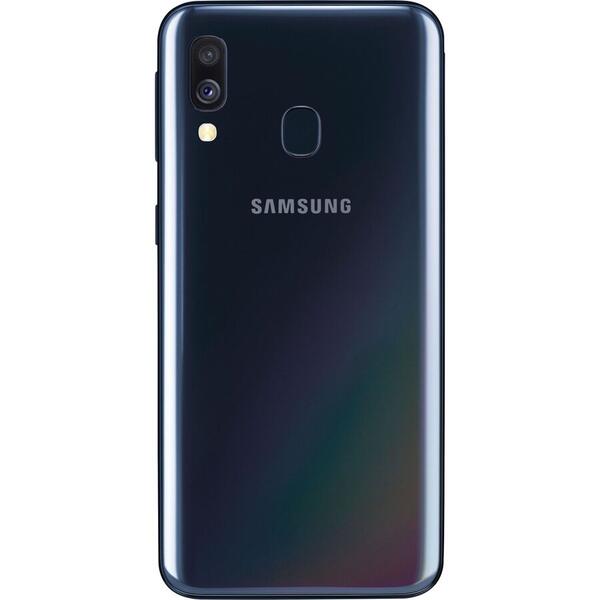Smartphone Samsung Galaxy A40 (2019), 5.9 inch Super AMOLED, Octa Core, 64GB, 4GB RAM, Dual SIM, 4G, 3-Camere, Fast Charge, Black