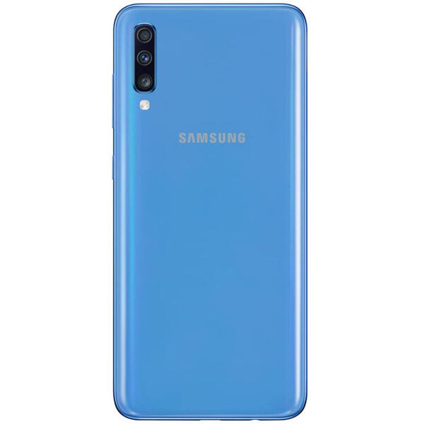 Smartphone Samsung Galaxy A70 (2019), 6.7 inch Super AMOLED, Octa Core, 128GB, 6GB RAM, Dual SIM, 4G, NFC, 4-Camere, Blue
