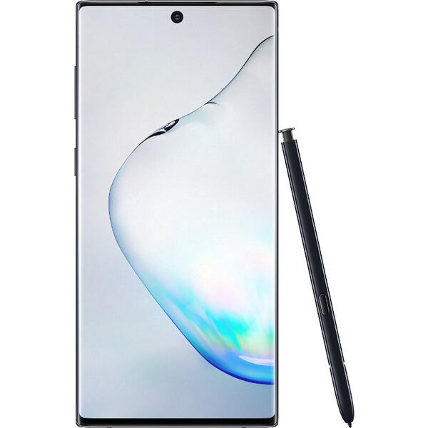 Smartphone Samsung Galaxy Note 10, 6.3 inch Dynamic AMOLED, Octa Core, 256GB, 8GB RAM, Dual SIM, 4G, 4-Camere, Aura Black