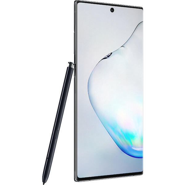 Smartphone Samsung Galaxy Note 10 Plus, 6.8 inch Dynamic AMOLED, Octa Core, 512GB, 12GB RAM, Dual SIM, 4G, 5-Camere, Aura Black