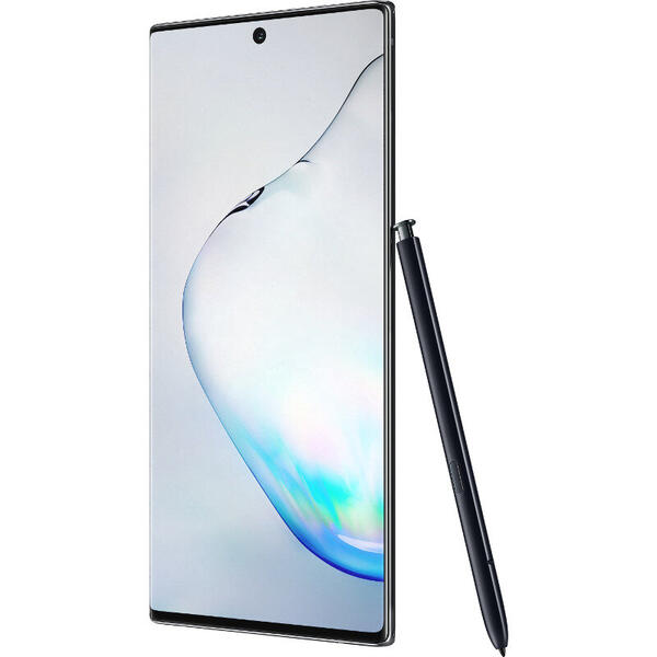 Smartphone Samsung Galaxy Note 10 Plus, 6.8 inch Dynamic AMOLED, Octa Core, 512GB, 12GB RAM, Dual SIM, 4G, 5-Camere, Aura Black