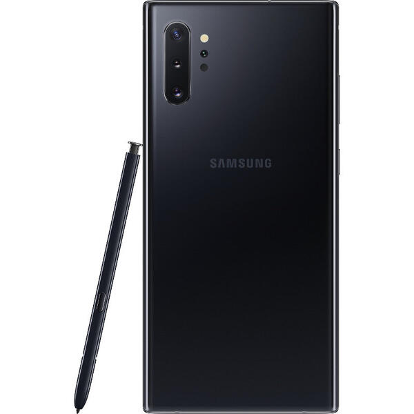 Smartphone Samsung Galaxy Note 10 Plus, 6.8 inch Dynamic AMOLED, Octa Core, 512GB, 12GB RAM, Dual SIM, 4G, 5-Camere, Aura Black