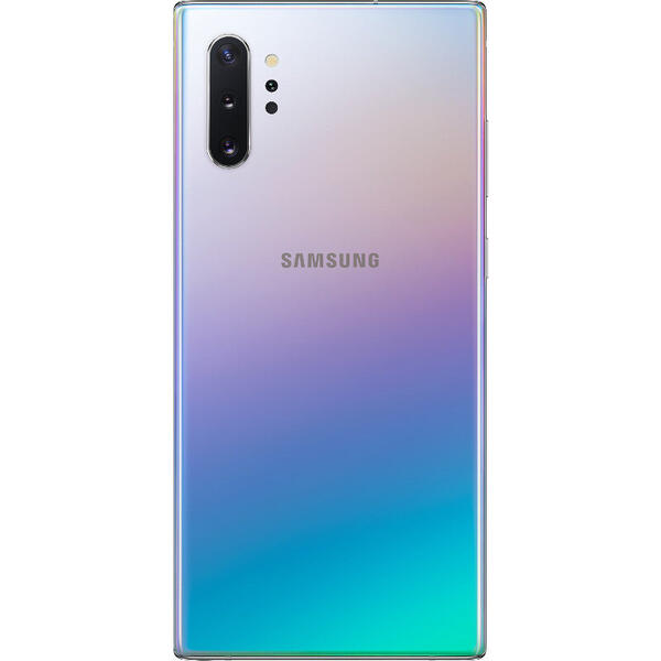 Smartphone Samsung Galaxy Note 10 Plus, 6.8 inch Dynamic AMOLED, Octa Core, 512GB, 12GB RAM, Dual SIM, 4G, 5-Camere, Aura Glow