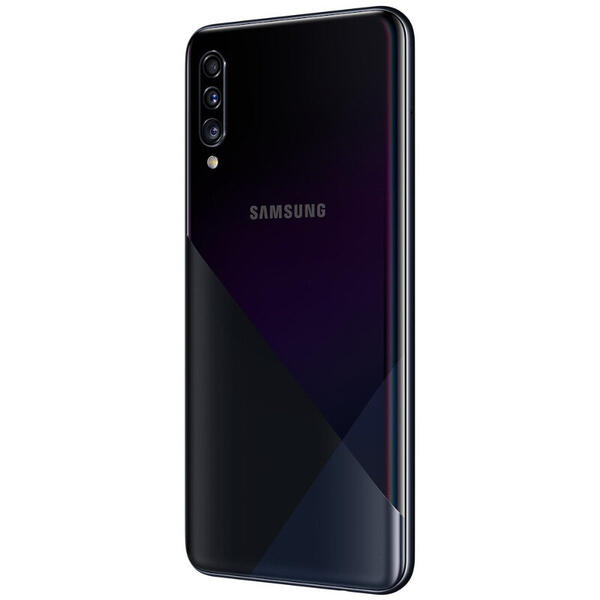 Smartphone Samsung Galaxy A30S (2019), 6.4 inch Super AMOLED, Infinity-V, Octa Core, 64GB, 4GB RAM, Dual SIM, 4G, 4-Camere, Fast Charge, Black