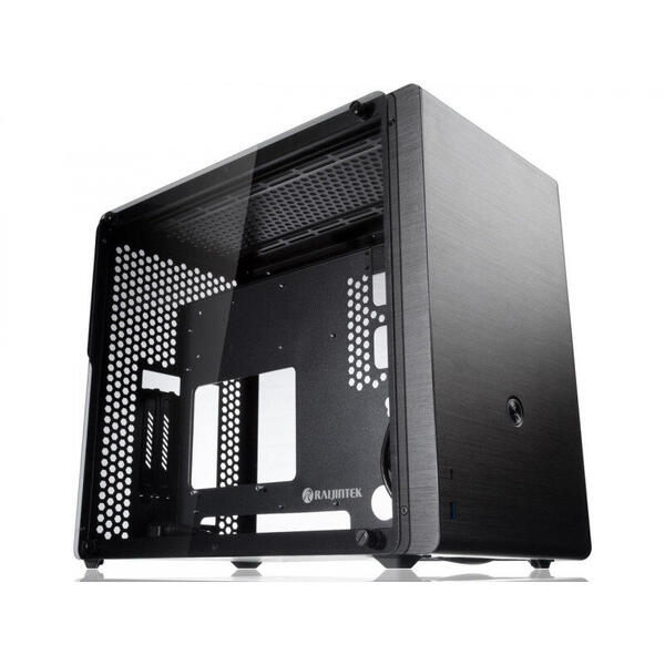 Carcasa RAIJINTEK Ophion M Evo TGS, MiniTower, Tempered Glass, Fara sursa, Negru