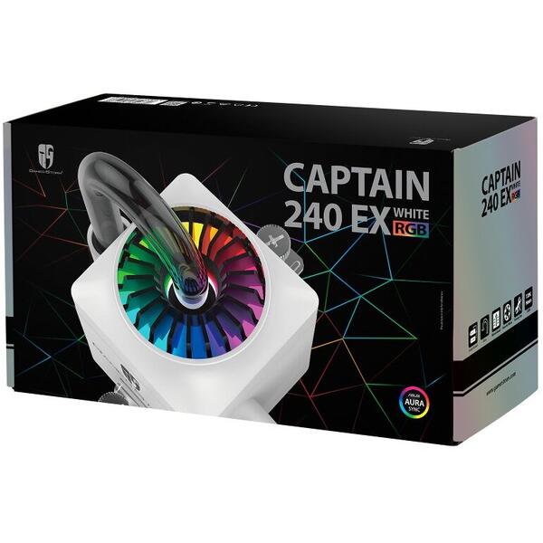 Cooler CPU AMD / Intel Deepcool Captain 240 EX RGB White