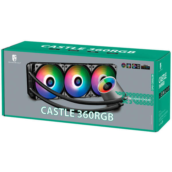 Cooler CPU AMD / Intel Deepcool Castle 360 RGB