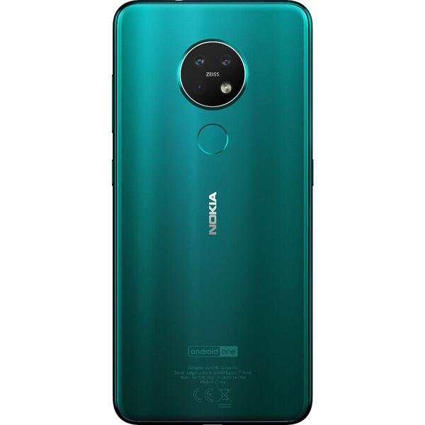 Smartphone Nokia 7.2, 6.3 inch IPS, Dual SIM, Octa-core, 128GB, 6GB RAM, Green