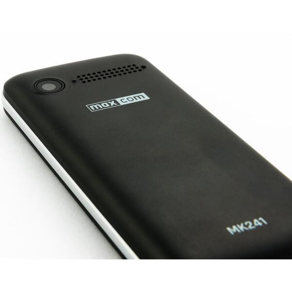 Telefon mobil MAXCOM MK241, Single SIM, 2.4", KaiOS, 4GB, 512MB RAM, 4G, Black