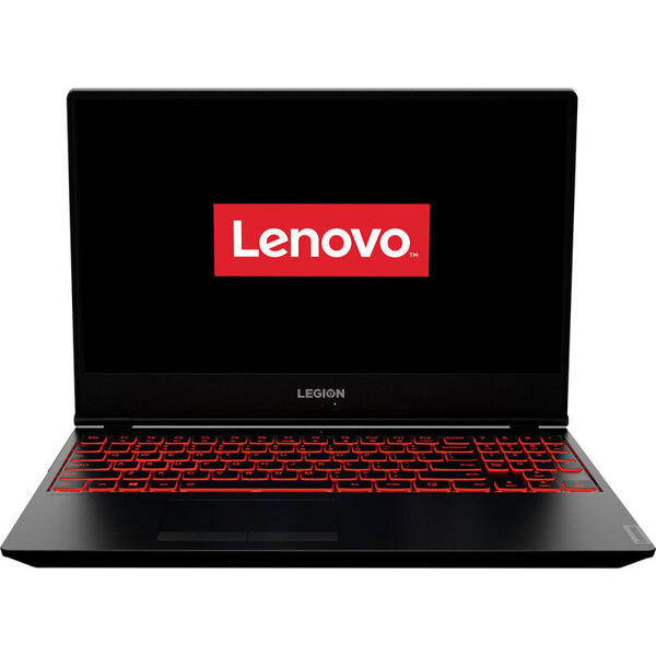 Laptop Lenovo Gaming Legion Y7000, 15.6'' FHD IPS, Intel Core i5-9300H, 8GB DDR4, 1TB + 128GB SSD, GeForce GTX 1650 4GB, FreeDos, Black