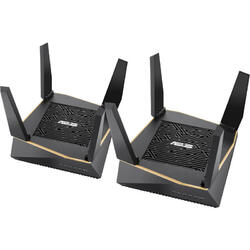 Router Wireless Asus Gigabit RT-AX92U Tri-Band 2 Pack, 4x LAN, 1x WAN