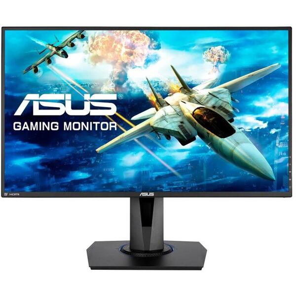 Monitor LED Asus TUF Gaming VG27VQ Curved, 27 inch WQHD, Black, 1ms, 165Hz, FreeSync