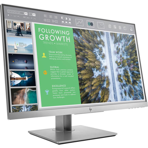 Monitor LED HP EliteDisplay E243, 23.8 inch FHD, 5ms, Black, 60Hz