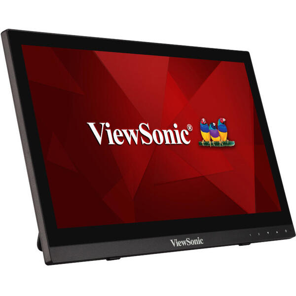 Monitor LED ViewSonic TD1630-3, 16 inch Touchscreen, 12ms, Negru