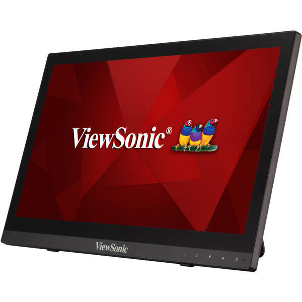 Monitor LED ViewSonic TD1630-3, 16 inch Touchscreen, 12ms, Negru