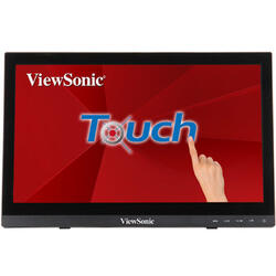 Monitor LED ViewSonic TD1630-3, 16 inch Touchscreen, 12ms, Negru