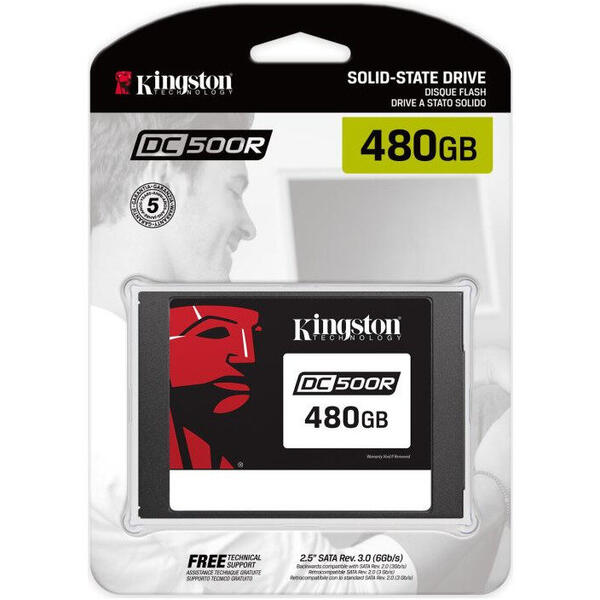 SSD Kingston DC500R 480GB SATA-III 2.5 inch