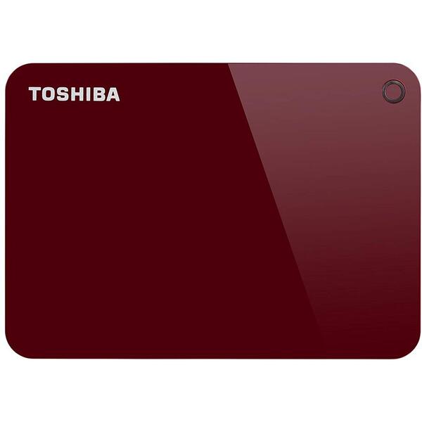 Hard Disk Extern Toshiba Canvio Advance 2TB, 2.5", USB 3.0, Red