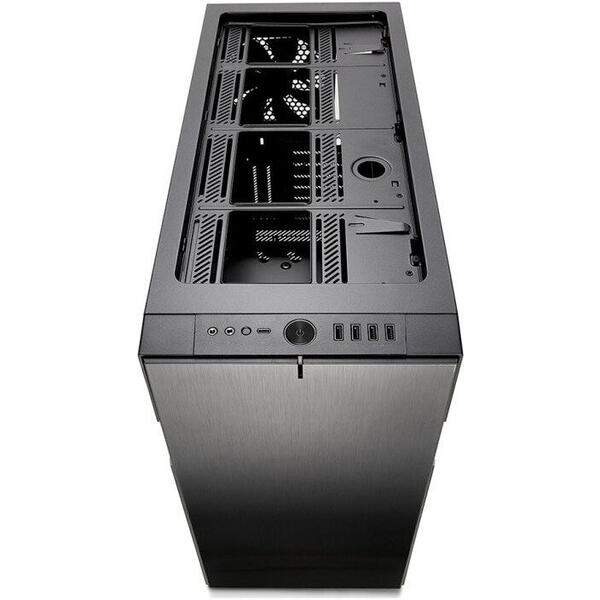 Carcasa Fractal Design Define R6 USB-C Gunmetal Tempered Glass, MiddleTower, Fara sursa, Gri/Negru