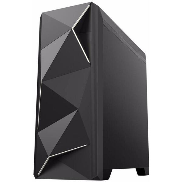 Carcasa Gamemax Ares, MiddleTower, Fara sursa, Negru