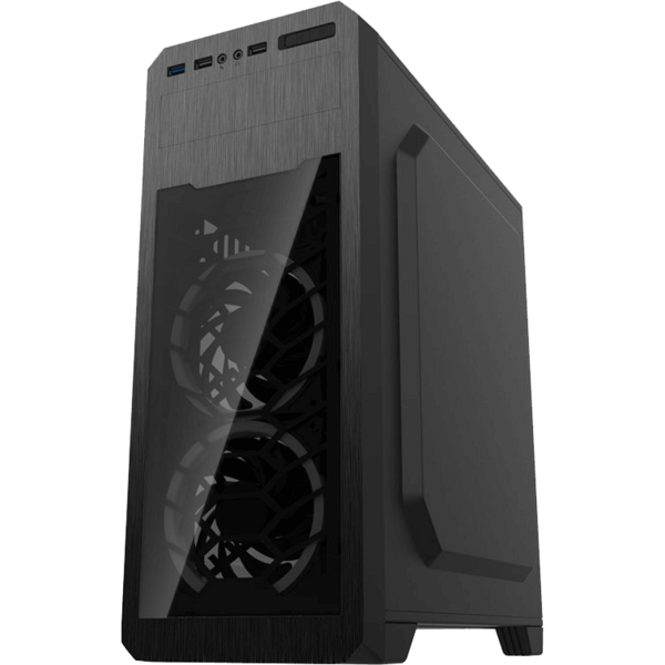 Carcasa Gamemax G563, MiddleTower, Fara sursa, Negru