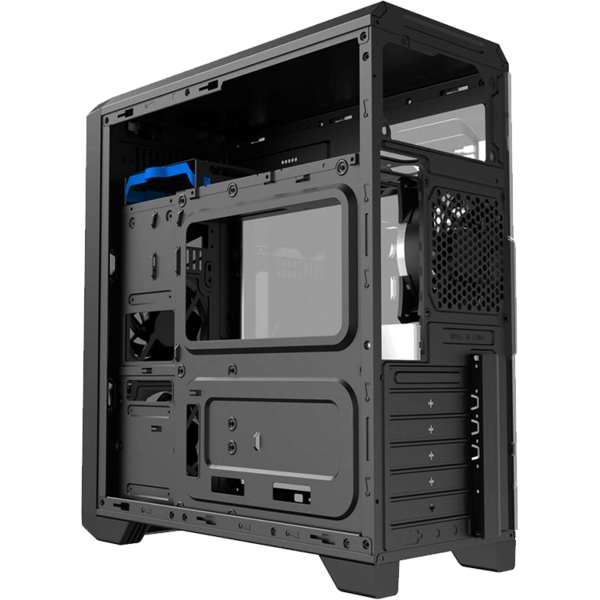 Carcasa Gamemax G563, MiddleTower, Fara sursa, Negru