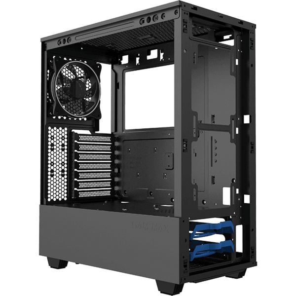 Carcasa Gamemax Paladin, Tempered Glass, MiddleTower, Fara sursa, Negru