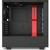 Carcasa NZXT H510i Matte Black/Red, Tempered Glass, MiddleTower, Fara sursa
