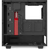 Carcasa NZXT H510i Matte Black/Red, Tempered Glass, MiddleTower, Fara sursa