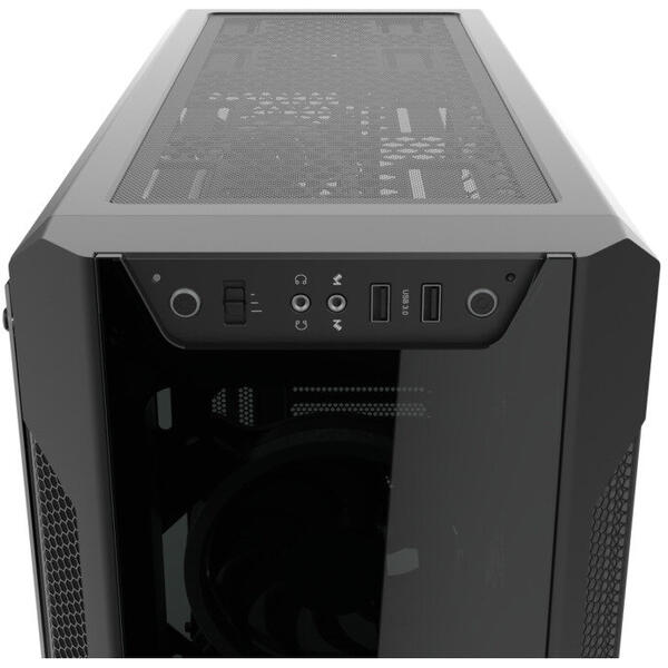Carcasa Silentium PC Armis AR7X TG RGB, Tempered Glass, MiddleTower, Fara sursa, Negru