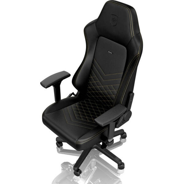 Scaun Gaming NobleChairs HERO Negru/Auriu