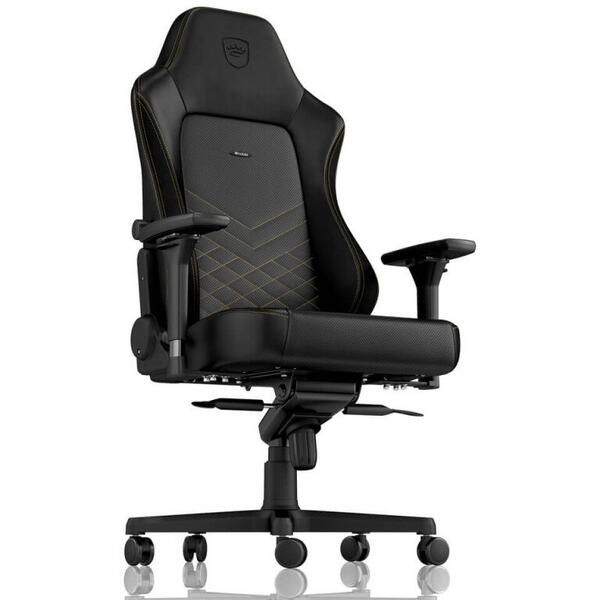 Scaun Gaming NobleChairs HERO Negru/Auriu