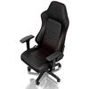 Scaun Gaming NobleChairs HERO Real Leather Black/Red