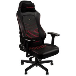 Scaun Gaming NobleChairs HERO Real Leather Black/Red
