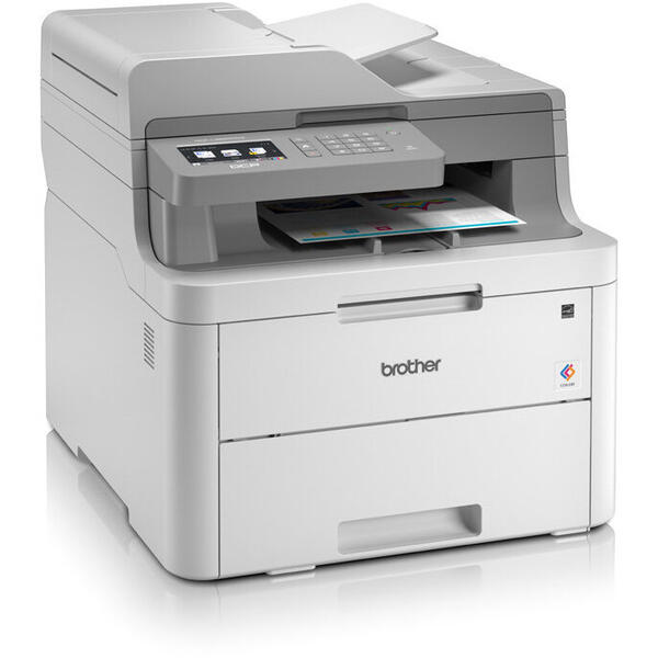 Multifunctionala Brother DCP-L3550CDW, Laser, Color, Format A4, Retea, Duplex, Wi-Fi