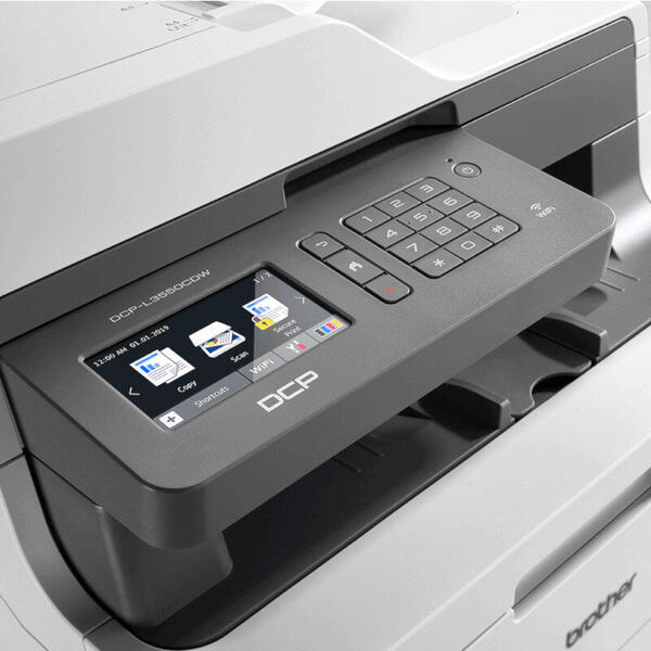 Multifunctionala Brother DCP-L3550CDW, Laser, Color, Format A4, Retea, Duplex, Wi-Fi