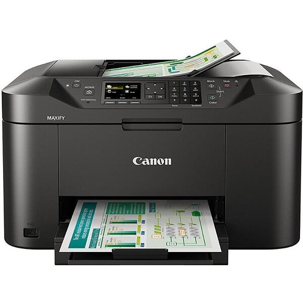 Multifunctionala Canon MAXIFY MB2150, Inkjet, Color, Format A4, Fax, Retea, Wi-Fi, duplex