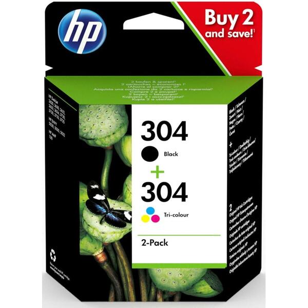 HP 304 Black + Color