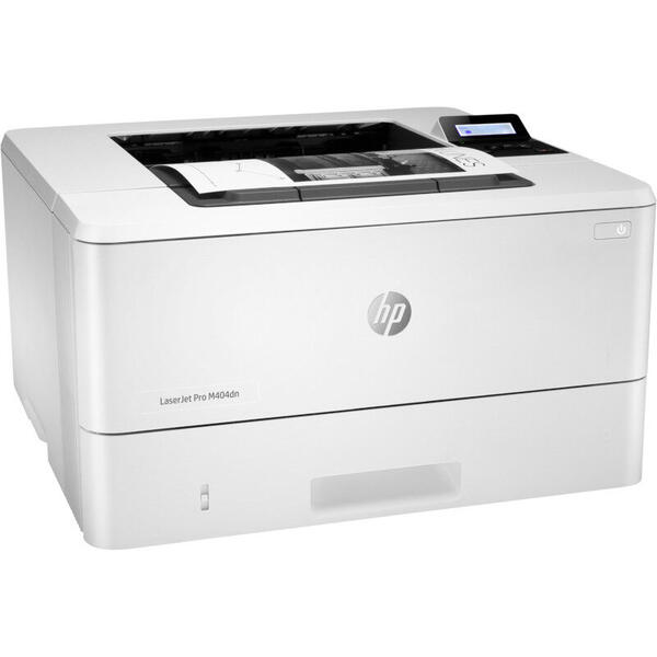 Imprimanta laser monocrom HP LaserJet Pro M404dn, Format A4, Retea, Duplex