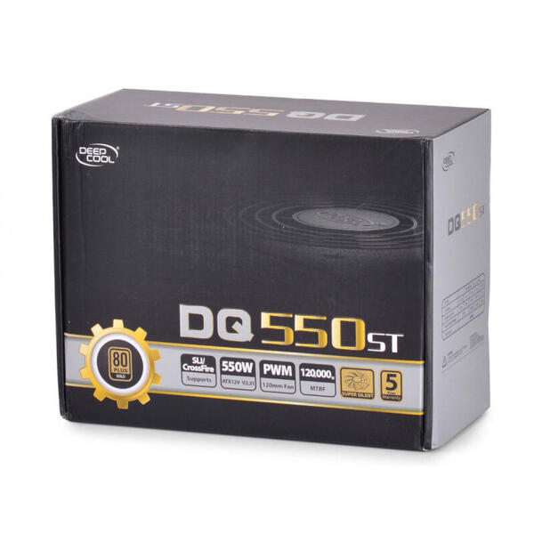 Sursa Deepcool DQ550 ST, ATX, Certificare 80+ Gold, 550W