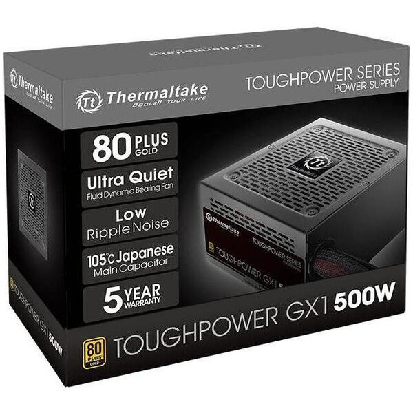 Sursa Thermaltake Toughpower GX1, Certificare 80+ Gold, 500W