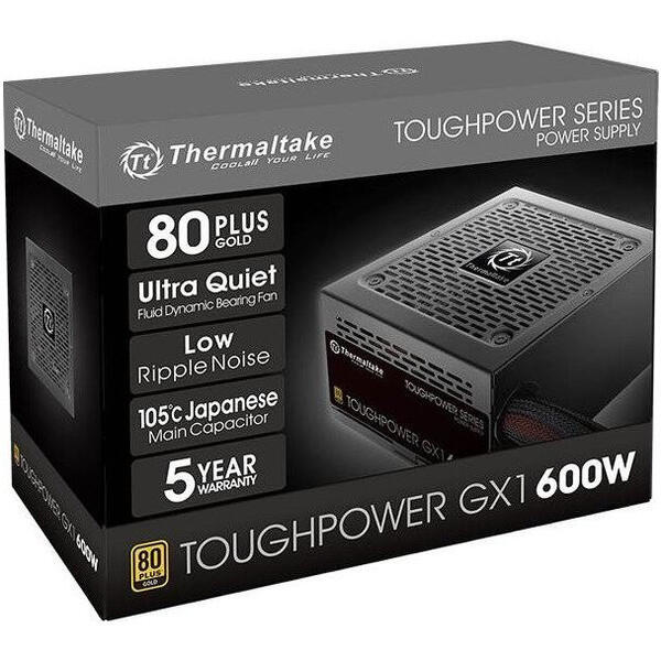 Sursa Thermaltake Toughpower GX1, Certificare 80+ Gold, 600W