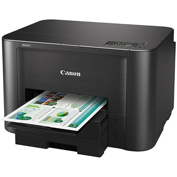 Imprimanta cu jet Canon MAXIFY iB4150, Inkjet, Color, Format A4, Retea, Wi-Fi, Duplex