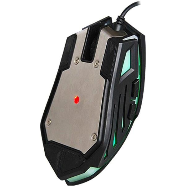 Mouse gaming Gamemax M386, RGB LED, USB, Black