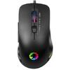 Mouse gaming Gamemax MG7, RGB LED, USB, Black + Mouse Pad MG7, Black